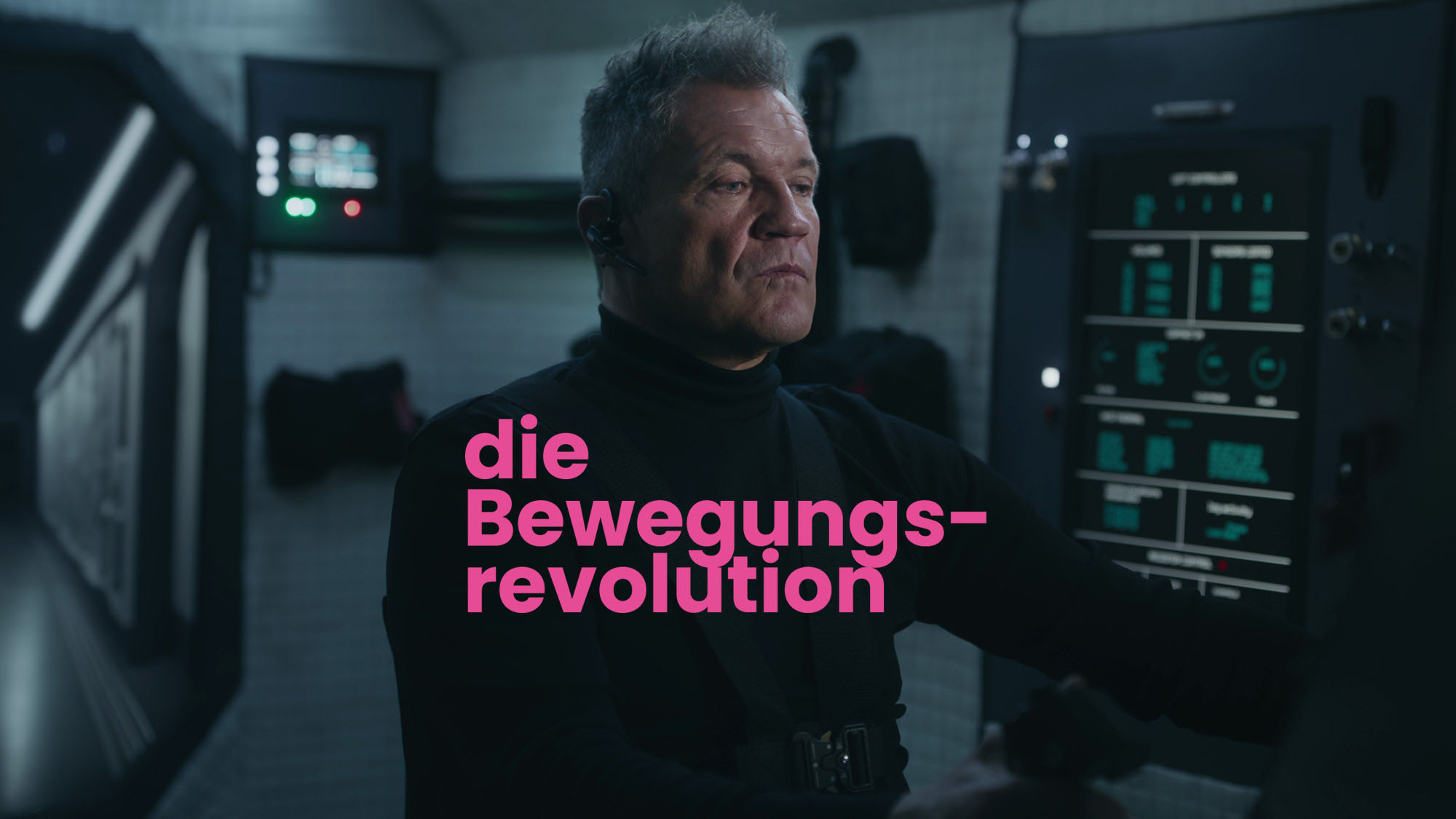 Ein Werbefilm für die Bewegungsrevolution in Leoben mit Armin Assinger als Kapitän eines Raumschiffs.