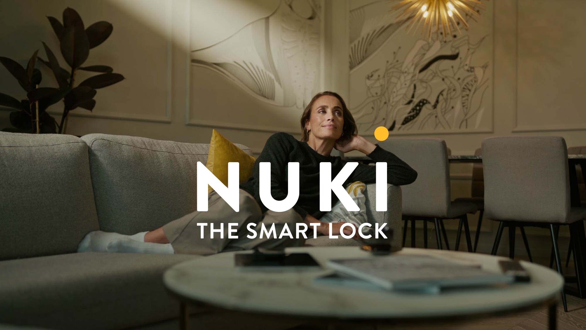Nuki the Smart Lock Imagefilm Bild mit Logo